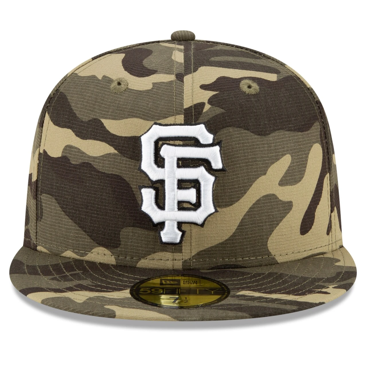 Men's San Francisco Giants New Era Camo 2021 Armed Forces Day On-Field 59FIFTY Fitted Hat 4 Men's San Francisco Giants New Era Camo 2021 Armed Forces Day On-Field 59FIFTY Fitted Hat - Image 2