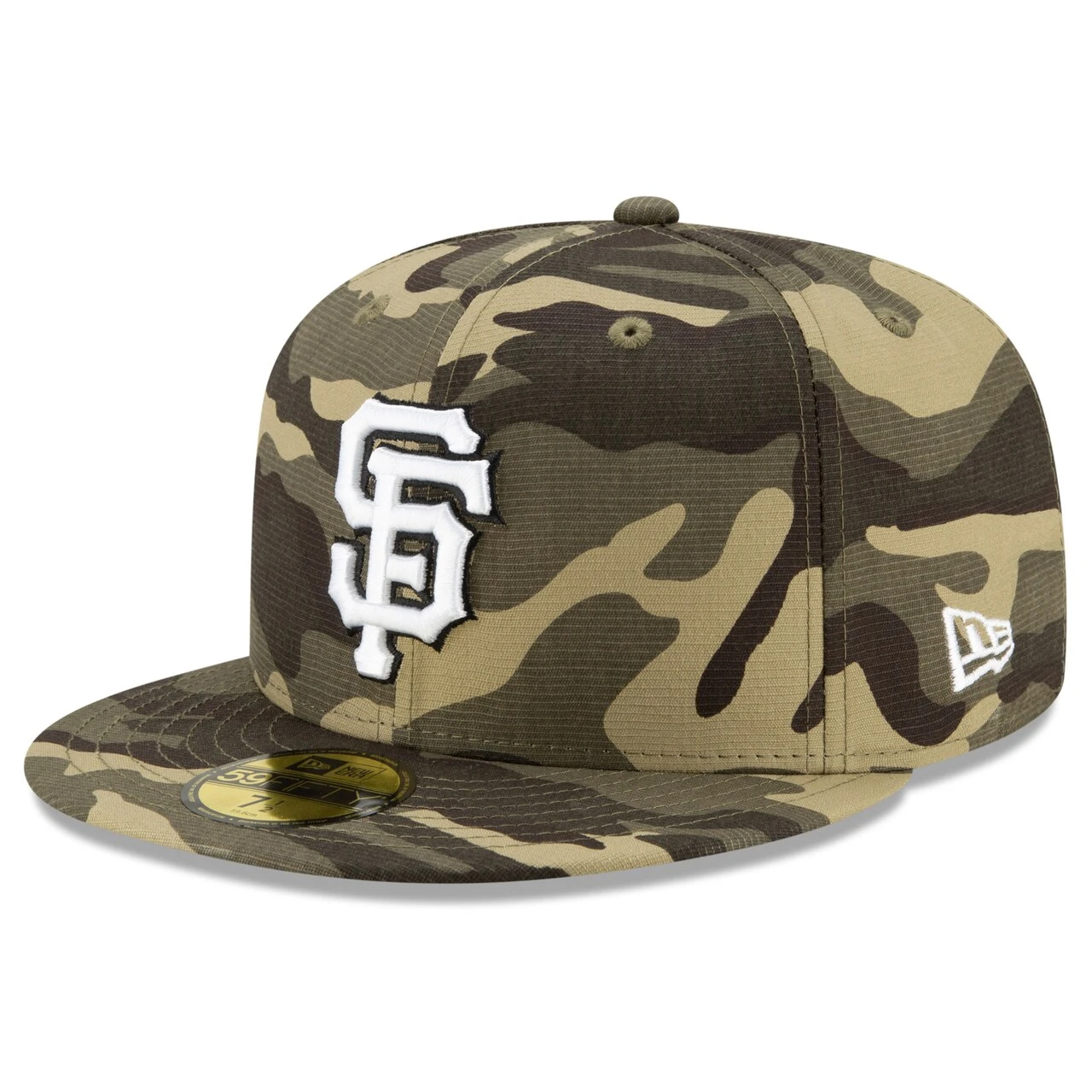 Men's San Francisco Giants New Era Camo 2021 Armed Forces Day On-Field 59FIFTY Fitted Hat 5 Men's San Francisco Giants New Era Camo 2021 Armed Forces Day On-Field 59FIFTY Fitted Hat - Image 3