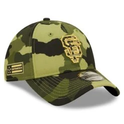 Men's San Francisco Giants New Era Camo 2022 Armed Forces Day 9TWENTY Adjustable Hat