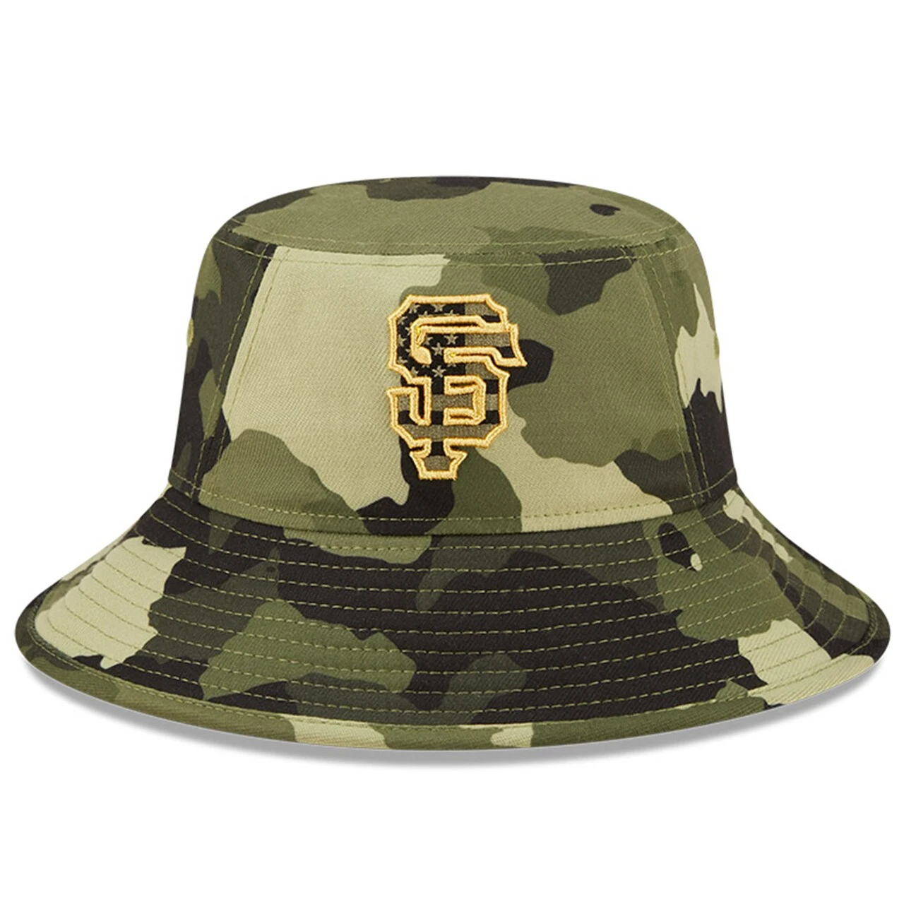 Men's San Francisco Giants New Era Camo 2022 Armed Forces Day Bucket Hat 4 Men's San Francisco Giants New Era Camo 2022 Armed Forces Day Bucket Hat - Image 2