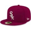 Men's Chicago White Sox New Era Cardinal White Logo 59FIFTY Fitted Hat -CapNation Shop mens new era cardinal chicago white sox white logo 59fifty fitted hat pi4208000 altimages ff 4208713 89a49eb1cf10f4992989alt1 full