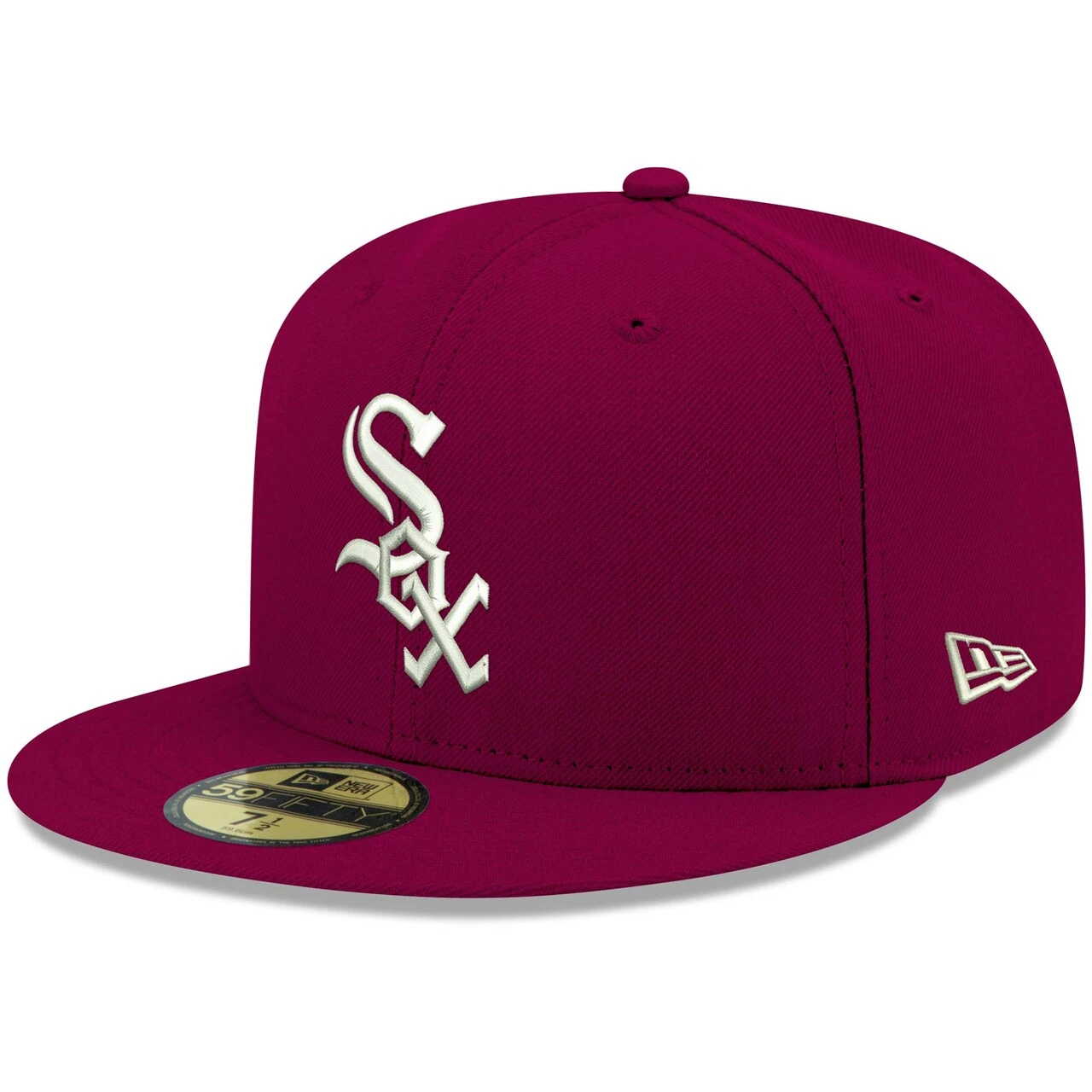 Men's Chicago White Sox New Era Cardinal White Logo 59FIFTY Fitted Hat 3 Men's Chicago White Sox New Era Cardinal White Logo 59FIFTY Fitted Hat