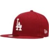 Men's Los Angeles Dodgers New Era Cardinal White Logo 59FIFTY Fitted Hat -CapNation Shop mens new era cardinal los angeles dodgers white logo 59fifty fitted hat pi4208000 altimages ff 4208684 5751cabb0a90384d5f0ealt1 full