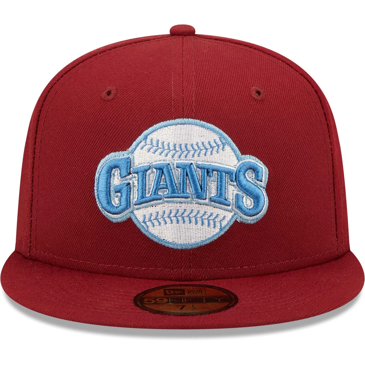 Men's San Francisco Giants New Era Cardinal 50th Anniversary Air Force Blue Undervisor 59FIFTY Fitted Hat 4 Men's San Francisco Giants New Era Cardinal 50th Anniversary Air Force Blue Undervisor 59FIFTY Fitted Hat - Image 2
