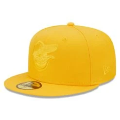Men's Baltimore Orioles New Era Gold Tonal 59FIFTY Fitted Hat