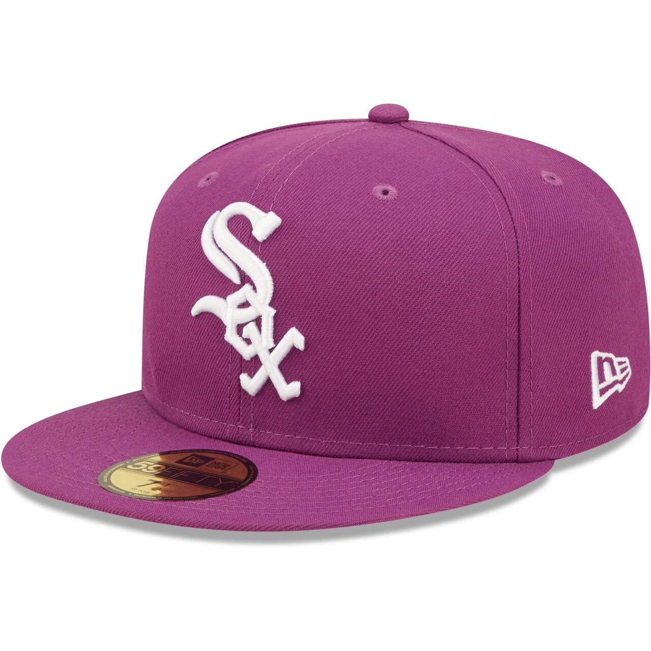 Men's Chicago White Sox New Era Grape Logo 59FIFTY Fitted Hat 3 Men's Chicago White Sox New Era Grape Logo 59FIFTY Fitted Hat