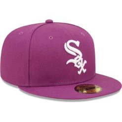 Men's Chicago White Sox New Era Grape Logo 59FIFTY Fitted Hat 8 Men's Chicago White Sox New Era Grape Logo 59FIFTY Fitted Hat -CapNation Shop mens new era grape chicago white sox logo 59fifty fitted hat pi4689000 altimages ff 4689936 c4ce01deb0d02694c90aalt3 full
