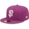 Men's San Francisco Giants New Era Grape Logo 59FIFTY Fitted Hat -CapNation Shop mens new era grape san francisco giants logo 59fifty fitted hat pi4689000 altimages ff 4689954 b23ec516dd6360e5b2dbalt1 full