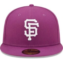 Men's San Francisco Giants New Era Grape Logo 59FIFTY Fitted Hat -CapNation Shop mens new era grape san francisco giants logo 59fifty fitted hat pi4689000 altimages ff 4689954 b23ec516dd6360e5b2dbalt2 full