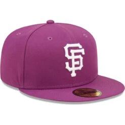 Men's San Francisco Giants New Era Grape Logo 59FIFTY Fitted Hat -CapNation Shop mens new era grape san francisco giants logo 59fifty fitted hat pi4689000 altimages ff 4689954 b23ec516dd6360e5b2dbalt3 full