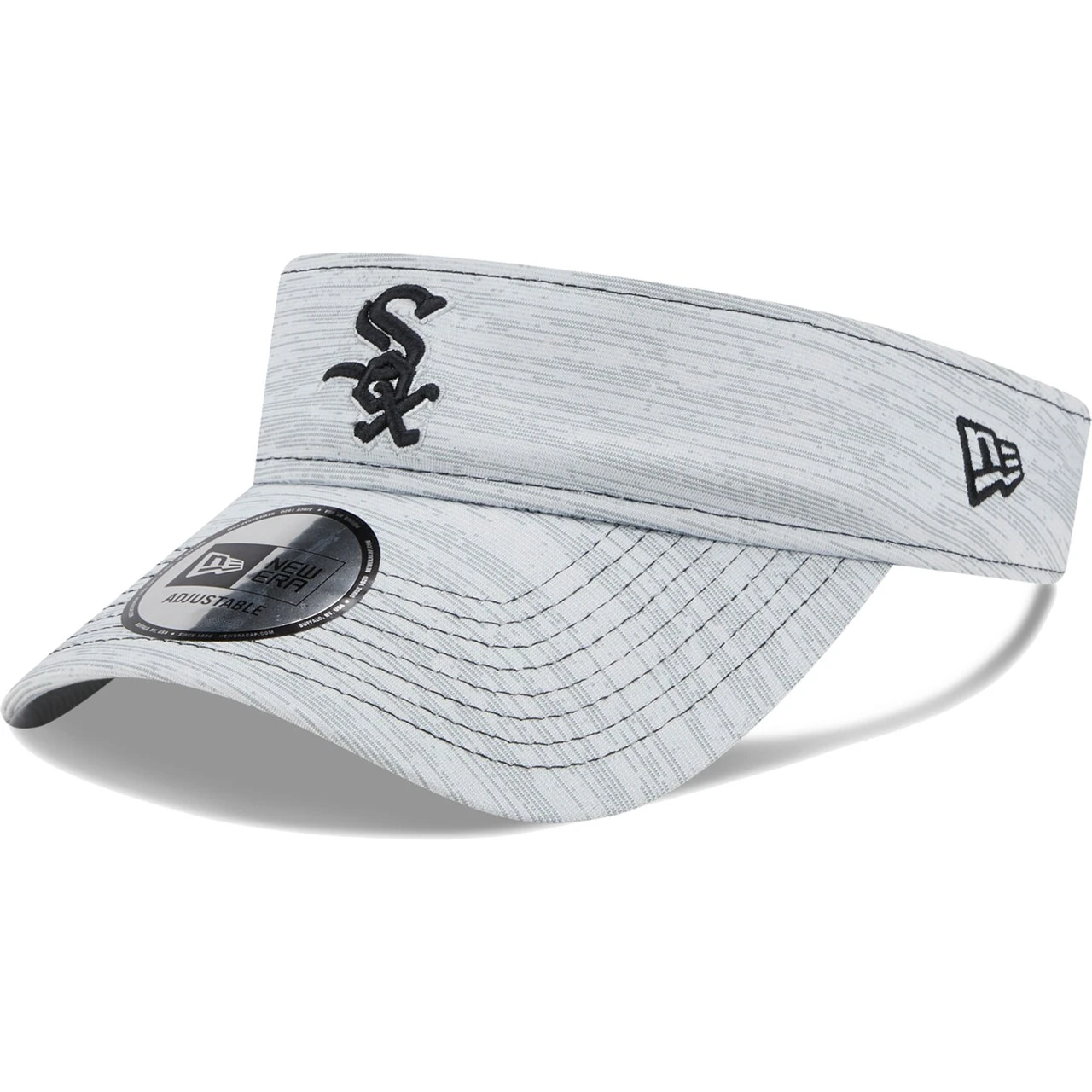 Men's Chicago White Sox New Era Gray Adjustable Visor 3 Men's Chicago White Sox New Era Gray Adjustable Visor