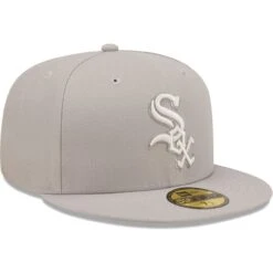 Men's Chicago White Sox New Era Gray Monochrome Camo 59FIFTY Fitted Hat -CapNation Shop mens new era gray chicago white sox monochrome camo 59fifty fitted hat ss5 p 5046905pv 3u 1xurugrlpd6nxuqu7r95v pzjm6pwf7hu4hd23arop