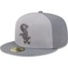 Men's Chicago White Sox New Era Gray Tri-Tone 59FIFTY Fitted Hat -CapNation Shop mens new era gray chicago white sox tri tone 59fifty fitted hat ss5 p 5047384pv 1u 6x2icqceims5bxm381ppv fiqmiw9bknq51pueaubd
