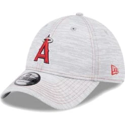 Men's Los Angeles Angels New Era Gray Speed 39THIRTY Flex Hat