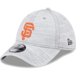 Men's San Francisco Giants New Era Gray Speed 39THIRTY Flex Hat
