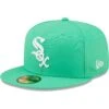 Men's Chicago White Sox New Era Green Logo 59FIFTY Fitted Hat -CapNation Shop mens new era green chicago white sox logo 59fifty fitted hat pi4690000 altimages ff 4690351 a63b0fd6a31dd5ee9c16alt1 full