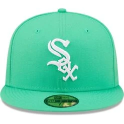 Men's Chicago White Sox New Era Green Logo 59FIFTY Fitted Hat -CapNation Shop mens new era green chicago white sox logo 59fifty fitted hat pi4690000 altimages ff 4690351 a63b0fd6a31dd5ee9c16alt2 full