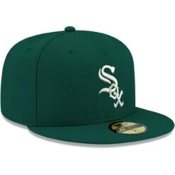 Men's Chicago White Sox New Era Green White Logo 59FIFTY Fitted Hat -CapNation Shop mens new era green chicago white sox white logo 59fifty fitted hat pi4705000 altimages ff 4705599 d72ac82b641b8d7703f1alt3 full