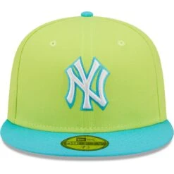 Men's New York Yankees New Era Green 1999 World Series Cyber Vice 59FIFTY Fitted Hat -CapNation Shop mens new era green new york yankees 1999 world series cyber vice 59fifty fitted hat pi4691000 altimages ff 4691612 d0aeb9f6b2e6567cbd46alt2 full