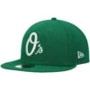 Men's Baltimore Orioles New Era Kelly Green White Logo 59FIFTY Fitted Hat -CapNation Shop mens new era kelly green baltimore orioles white logo 59fifty fitted hat pi4708000 altimages ff 4708059 93ec3f51602881aca262alt1 full