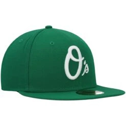 Men's Baltimore Orioles New Era Kelly Green White Logo 59FIFTY Fitted Hat -CapNation Shop mens new era kelly green baltimore orioles white logo 59fifty fitted hat pi4708000 altimages ff 4708059 93ec3f51602881aca262alt3 full