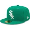 Men's Chicago White Sox New Era Kelly Green White Logo 59FIFTY Fitted Hat -CapNation Shop mens new era kelly green chicago white sox white logo 59fifty fitted hat pi4709000 altimages ff 4709300 6d0dbf79bc135f860c19alt1 full