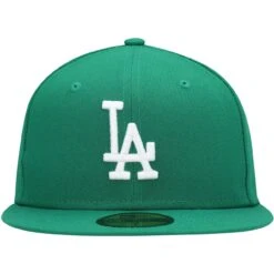 Men's Los Angeles Dodgers New Era Kelly Green White Logo 59FIFTY Fitted Hat -CapNation Shop mens new era kelly green los angeles dodgers white logo 59fifty fitted hat pi4208000 altimages ff 4208691 175700802c280049c28calt2 full