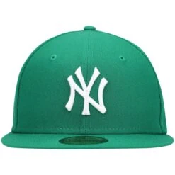 Men's New York Yankees New Era Kelly Green White Logo 59FIFTY Fitted Hat -CapNation Shop mens new era kelly green new york yankees white logo 59fifty fitted hat pi4208000 altimages ff 4208692 53fa025340833e13c267alt2 full