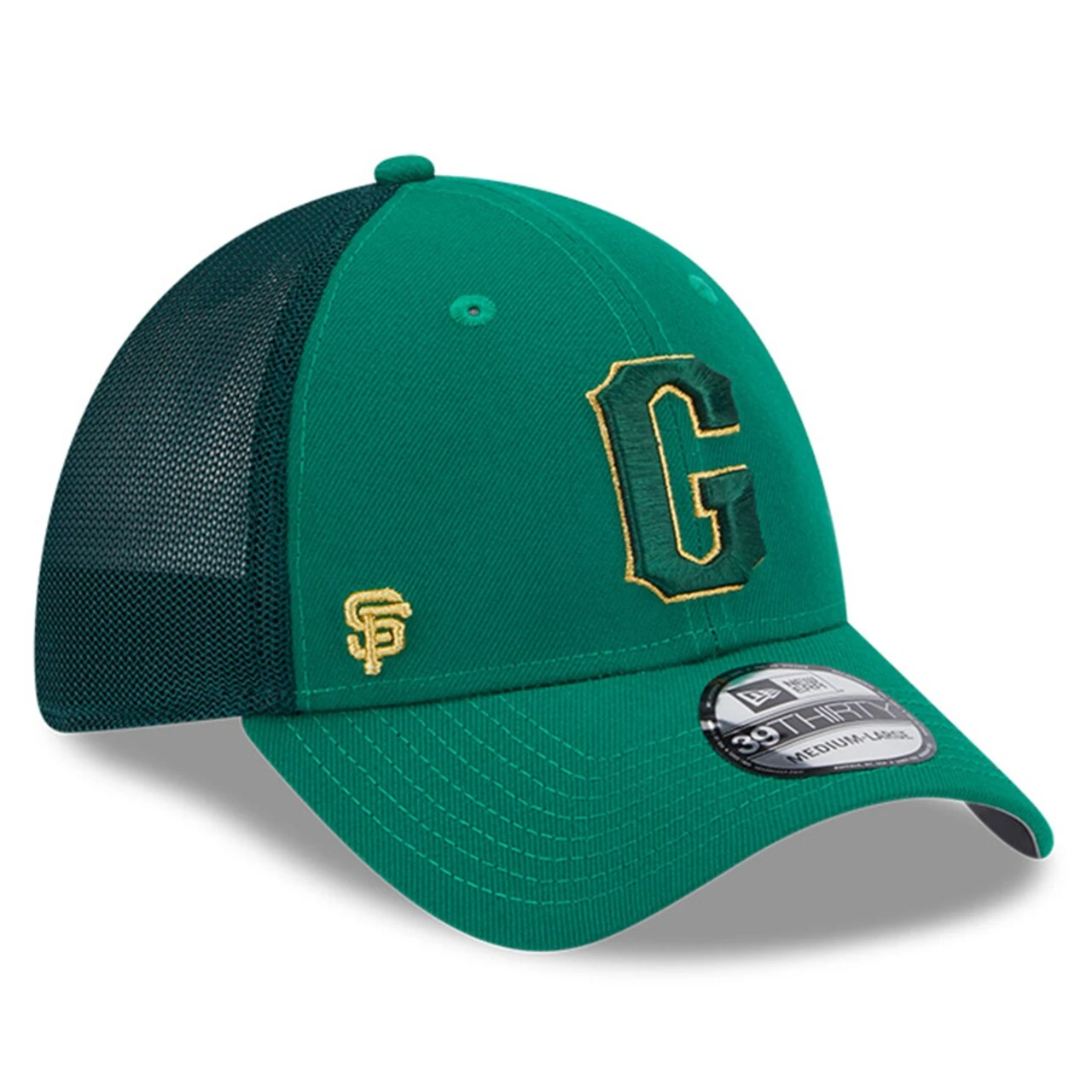 Men's San Francisco Giants New Era Kelly Green 2023 St. Patrick's Day 39THIRTY Flex Hat 5 Men's San Francisco Giants New Era Kelly Green 2023 St. Patrick's Day 39THIRTY Flex Hat - Image 3