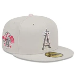 Men's Los Angeles Angels New Era Khaki 2023 Mother's Day On-Field 59FIFTY Fitted Hat