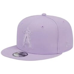 Men's Los Angeles Angels New Era Lavender Spring Color Basic 9FIFTY Snapback Hat