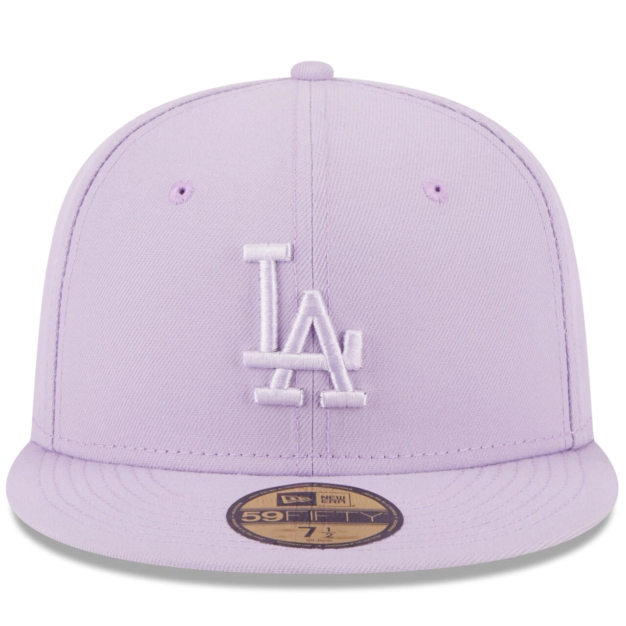 Men's Los Angeles Dodgers New Era Lavender 2023 Spring Color Basic 59FIFTY Fitted Hat 4 Men's Los Angeles Dodgers New Era Lavender 2023 Spring Color Basic 59FIFTY Fitted Hat - Image 2