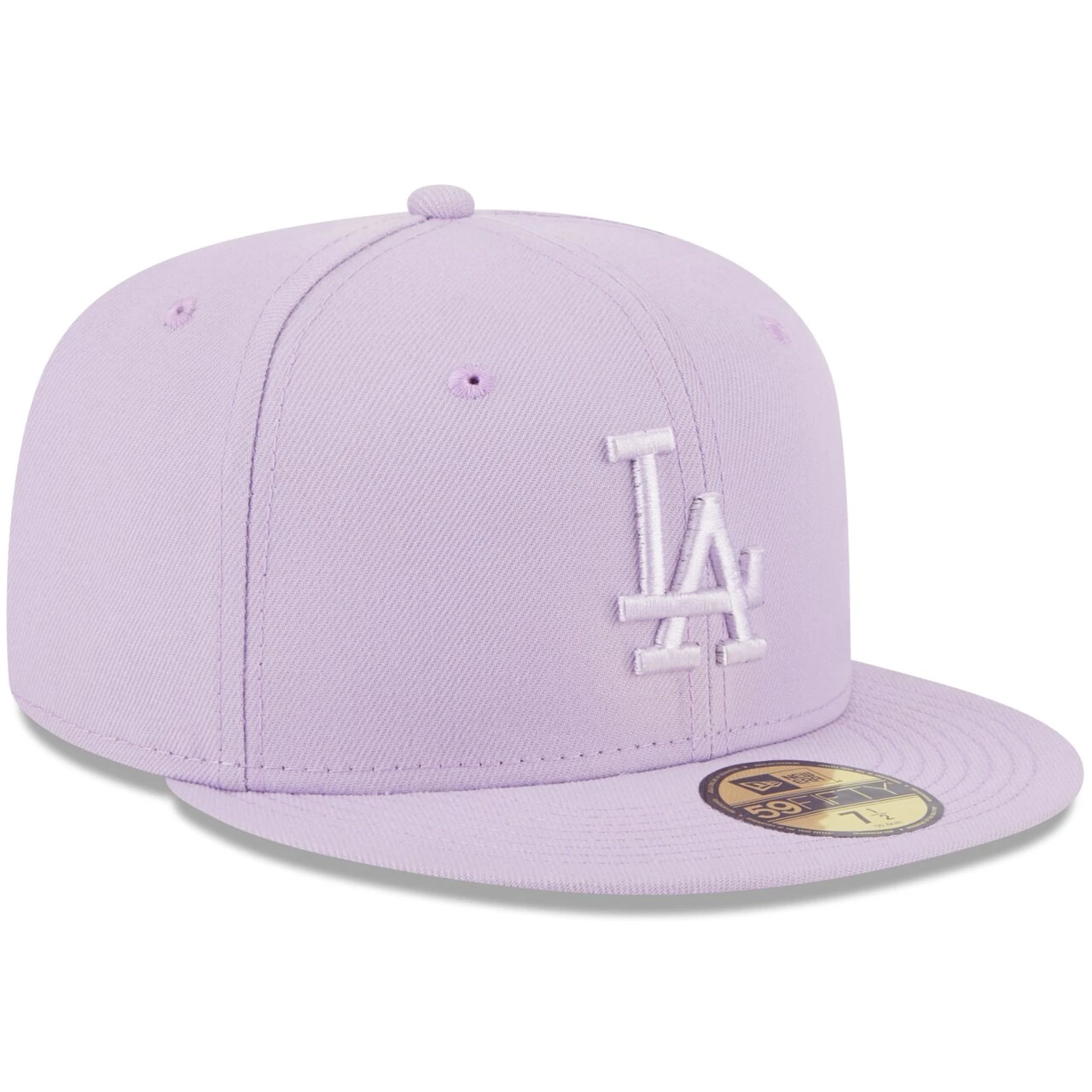 Men's Los Angeles Dodgers New Era Lavender 2023 Spring Color Basic 59FIFTY Fitted Hat 5 Men's Los Angeles Dodgers New Era Lavender 2023 Spring Color Basic 59FIFTY Fitted Hat - Image 3