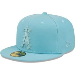 Men's Los Angeles Angels New Era Light Blue Color Pack 59FIFTY Fitted Hat