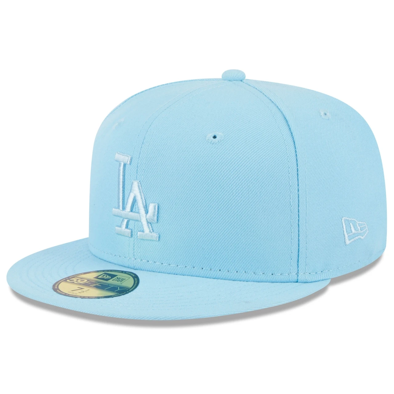 Men's Los Angeles Dodgers New Era Light Blue 2023 Spring Color Basic 59FIFTY Fitted Hat 3 Men's Los Angeles Dodgers New Era Light Blue 2023 Spring Color Basic 59FIFTY Fitted Hat