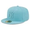 Men's New York Yankees New Era Light Blue Color Pack 59FIFTY Fitted Hat -CapNation Shop mens new era light blue new york yankees color pack 59fifty fitted hat pi4673000 altimages ff 4673297 ddad0a4001784992f614alt1 full