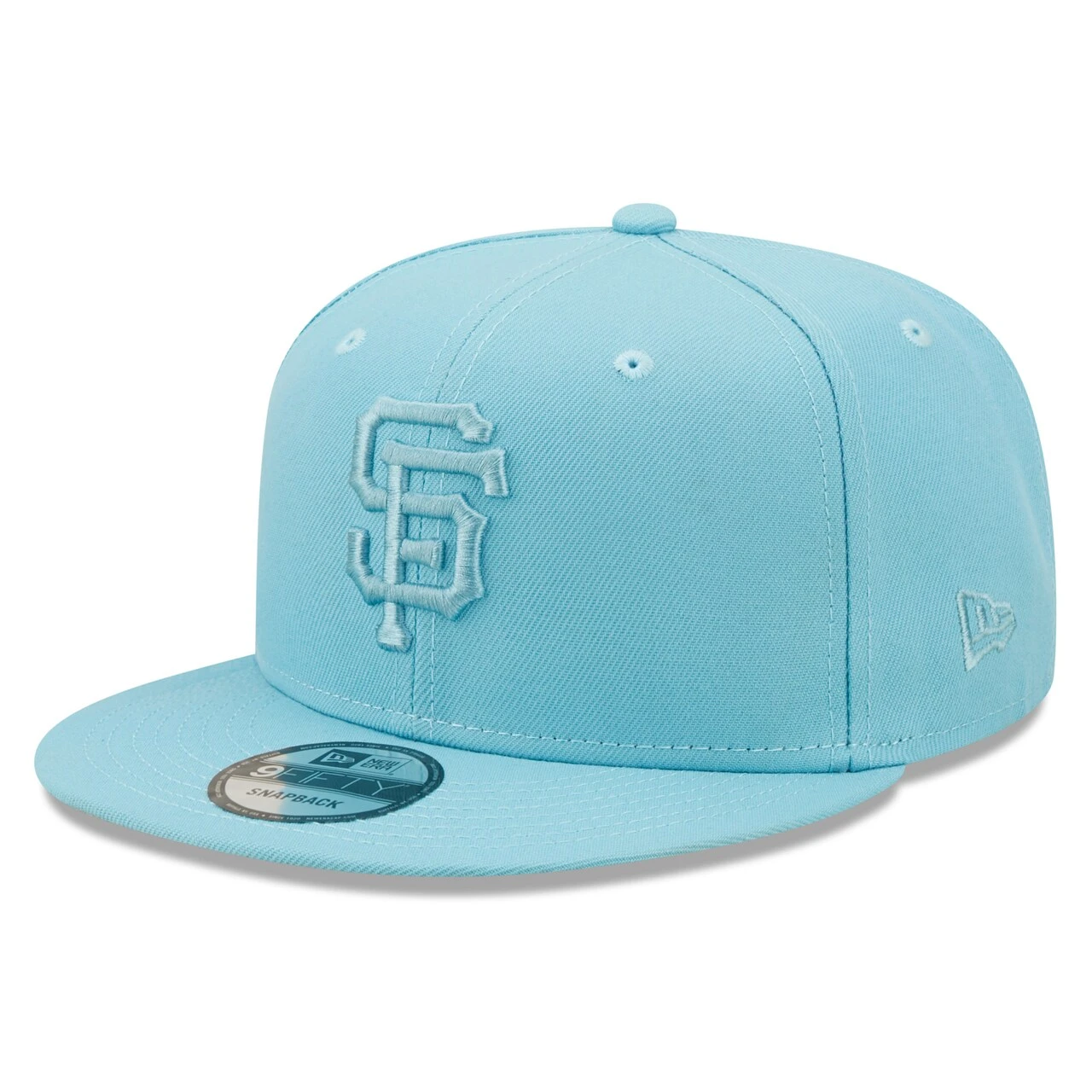 Men's San Francisco Giants New Era Light Blue Color Pack Tonal 9FIFTY Snapback Hat 3 Men's San Francisco Giants New Era Light Blue Color Pack Tonal 9FIFTY Snapback Hat