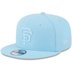 Men's San Francisco Giants New Era Light Blue Spring Color Basic 9FIFTY Snapback Hat