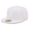 Men's Los Angeles Angels New Era White On White 59FIFTY Fitted Hat -CapNation Shop mens new era los angeles angels white on white 59fifty fitted hat pi4731000 altimages ff 4731074 4cabd18336002c0641acalt1 full