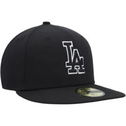 Men's Los Angeles Dodgers New Era Black On Black Dub 59FIFTY Fitted Hat -CapNation Shop mens new era los angeles dodgers black on black dub 59fifty fitted hat ss5 p 4799927pv 3u sdoumswqisxjdrnrdmxcv abtcc2mfogqa1unsng2r