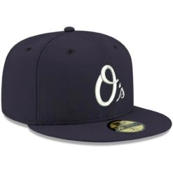 Men's Baltimore Orioles New Era Navy White Logo 59FIFTY Fitted Hat -CapNation Shop mens new era navy baltimore orioles white logo 59fifty fitted hat pi4208000 altimages ff 4208785 30c8d9fa74f11a8da1e5alt3 full