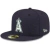 Men's Los Angeles Angels New Era Navy White Logo 59FIFTY Fitted Hat -CapNation Shop mens new era navy los angeles angels white logo 59fifty fitted hat pi4208000 altimages ff 4208787 7d62d5e7e02a9100c3acalt1 full
