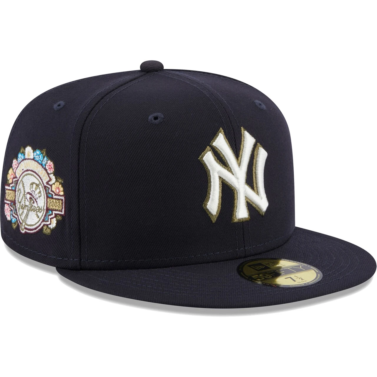 Men's New York Yankees New Era Navy 100th Anniversary Spring Training Botanical 59FIFTY Fitted Hat 3 Men's New York Yankees New Era Navy 100th Anniversary Spring Training Botanical 59FIFTY Fitted Hat