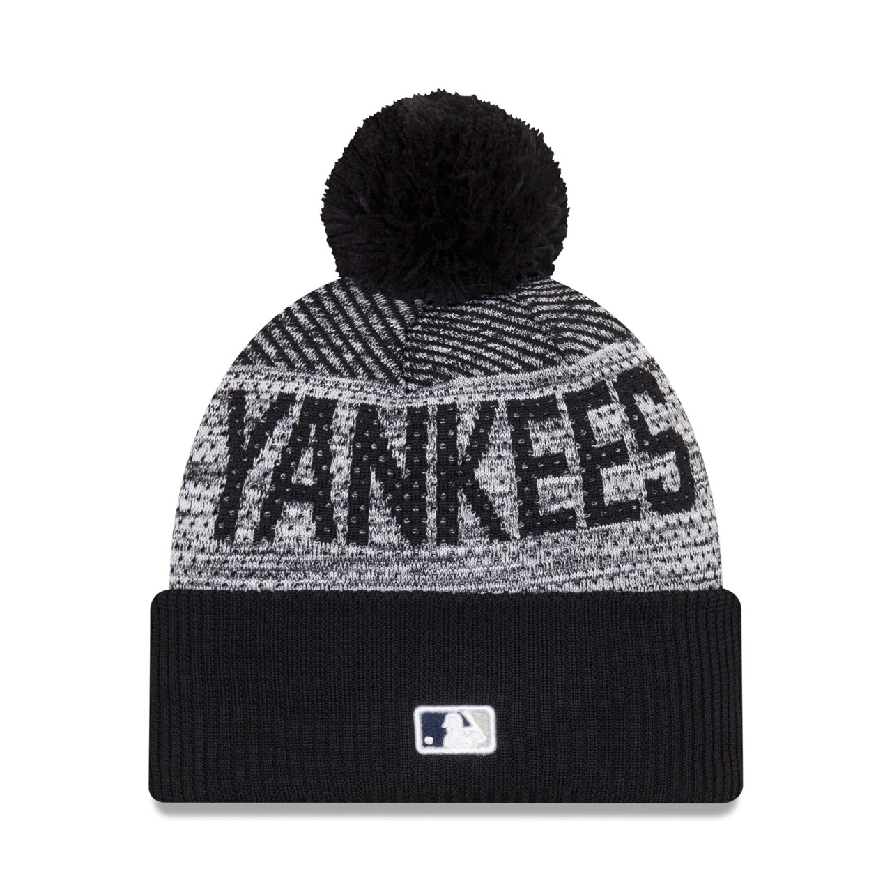 Men's New York Yankees New Era Navy Authentic Collection Sport Cuffed Knit Hat With Pom 4 Men's New York Yankees New Era Navy Authentic Collection Sport Cuffed Knit Hat With Pom - Image 2