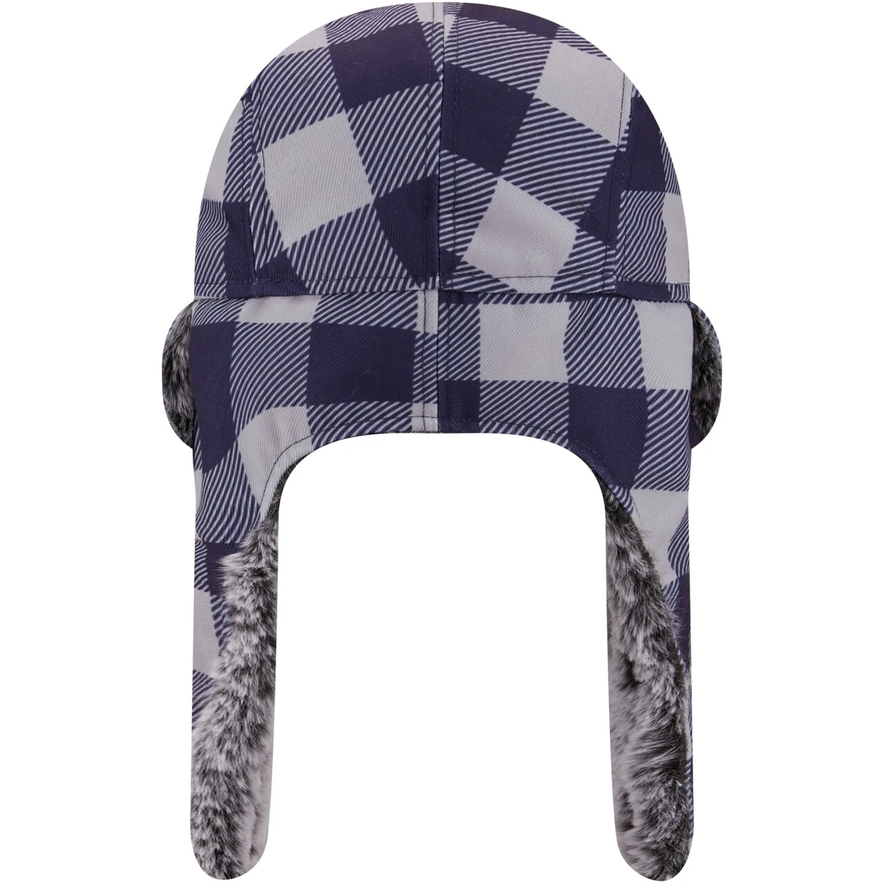 Men's New York Yankees New Era Navy Buffalo Plaid Trapper Hat 6 Men's New York Yankees New Era Navy Buffalo Plaid Trapper Hat - Image 4