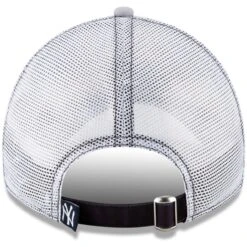 Men's New York Yankees New Era Navy Frayed Wordmark Trucker 9TWENTY Adjustable Hat -CapNation Shop mens new era navy new york yankees frayed wordmark trucker 9twenty adjustable hat pi4172000 altimages ff 4172657 e667f6c3e81ddf4148acalt4 full