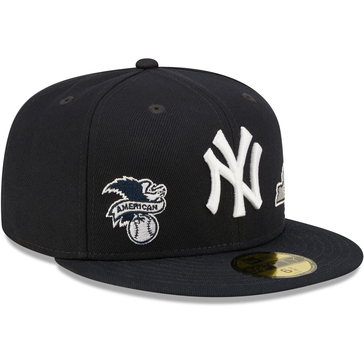 Men's New York Yankees New Era Navy Identity 59FIFTY Fitted Hat 5 Men's New York Yankees New Era Navy Identity 59FIFTY Fitted Hat - Image 3