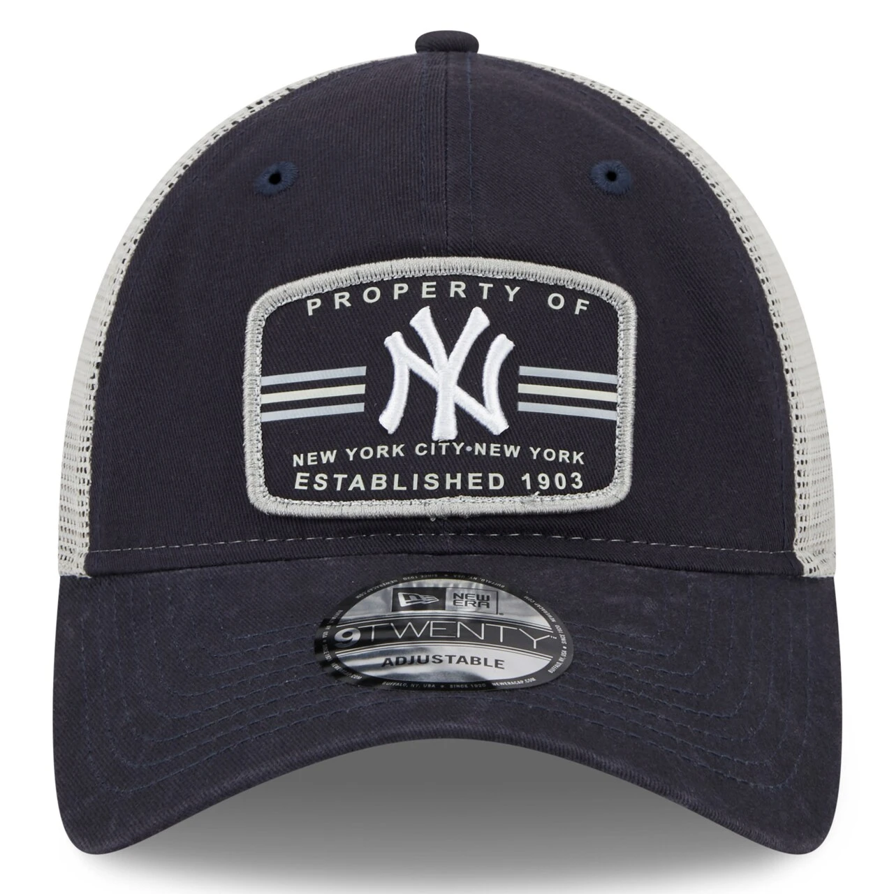 Men's New York Yankees New Era Navy Property Trucker 9TWENTY Snapback Hat 4 Men's New York Yankees New Era Navy Property Trucker 9TWENTY Snapback Hat - Image 2
