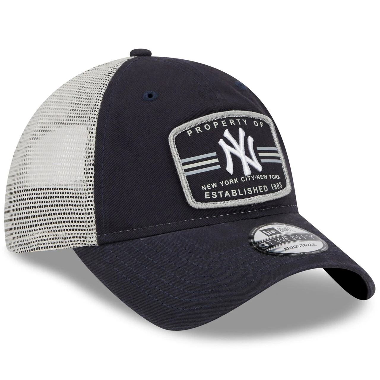 Men's New York Yankees New Era Navy Property Trucker 9TWENTY Snapback Hat 5 Men's New York Yankees New Era Navy Property Trucker 9TWENTY Snapback Hat - Image 3