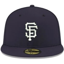 Men's San Francisco Giants New Era Navy White Logo 59FIFTY Fitted Hat -CapNation Shop mens new era navy san francisco giants white logo 59fifty fitted hat pi4208000 altimages ff 4208765 d400335b70958069367calt2 full